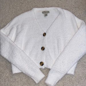 White cardigan
